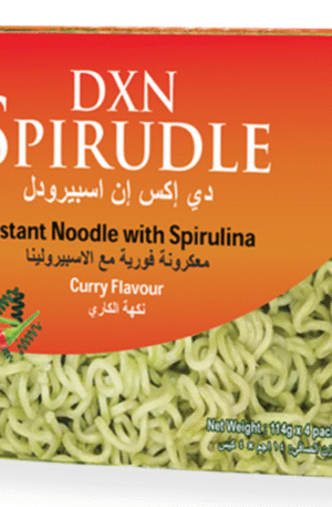 🍜 شعيرية سبيرودل بنكهة الكاري – DXN Spirudle Curry Flavour
